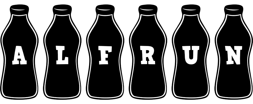 Alfrun bottle logo