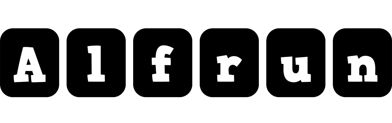 Alfrun box logo