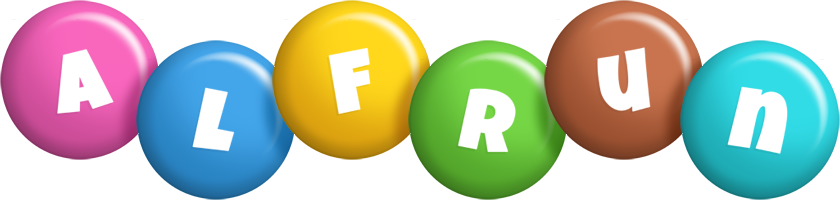 Alfrun candy logo