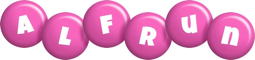 Alfrun candy-pink logo