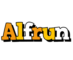 Alfrun cartoon logo