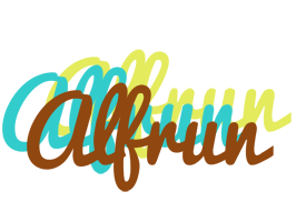 Alfrun cupcake logo