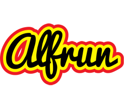 Alfrun flaming logo