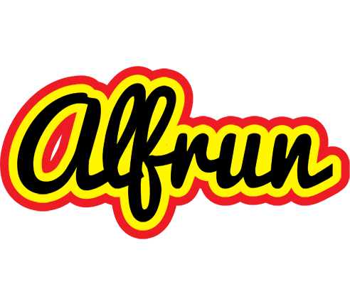 Alfrun flaming logo