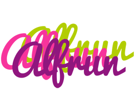 Alfrun flowers logo