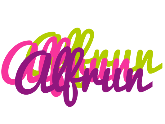 Alfrun flowers logo