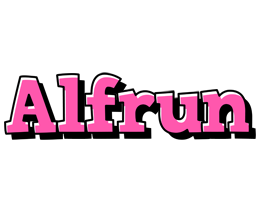 Alfrun girlish logo