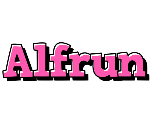 Alfrun girlish logo