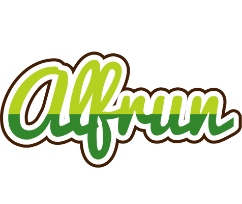 Alfrun golfing logo