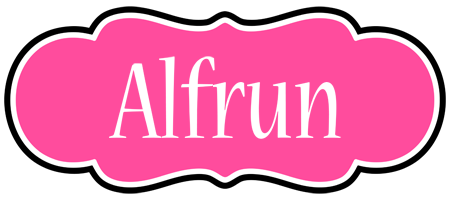 Alfrun invitation logo