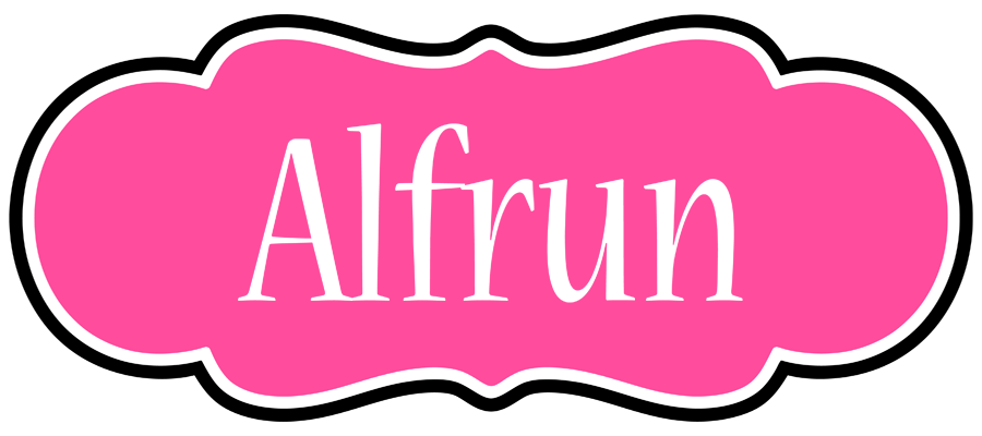 Alfrun invitation logo