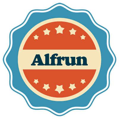 Alfrun labels logo