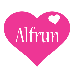 Alfrun love-heart logo