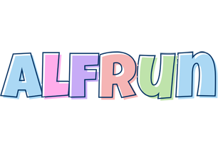 Alfrun pastel logo