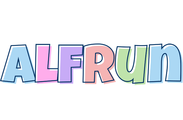 Alfrun pastel logo