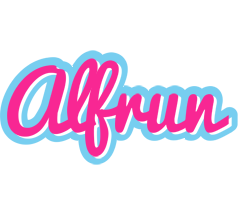 Alfrun popstar logo