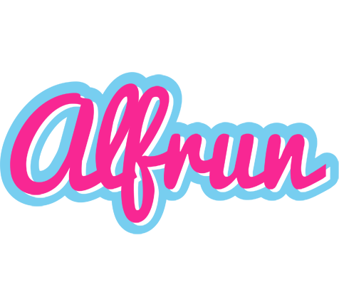 Alfrun popstar logo