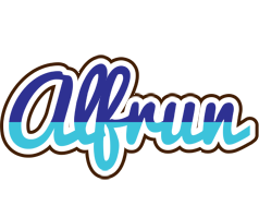 Alfrun raining logo