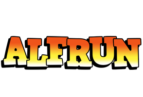 Alfrun sunset logo