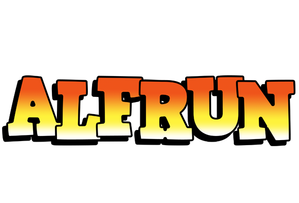 Alfrun sunset logo