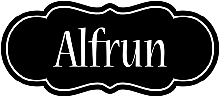 Alfrun welcome logo