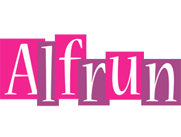 Alfrun whine logo