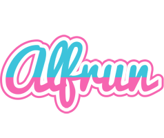 Alfrun woman logo