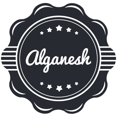 Alganesh badge logo