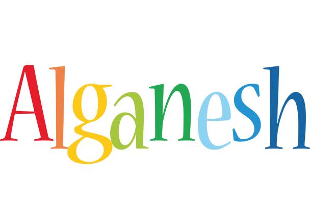 Alganesh birthday logo