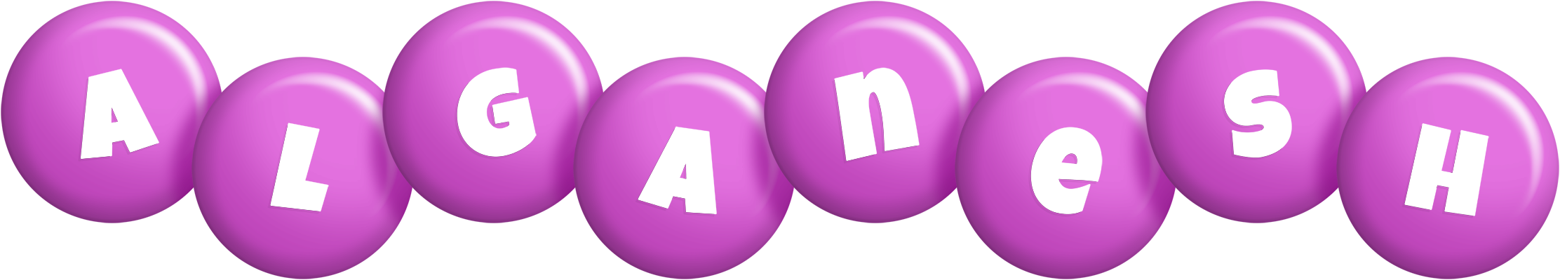 Alganesh candy-purple logo