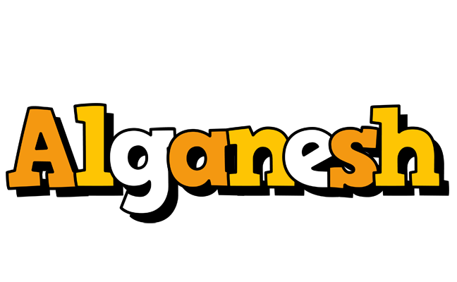 Alganesh cartoon logo