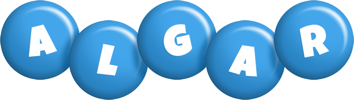 Algar candy-blue logo