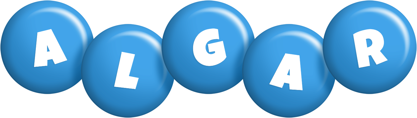 Algar candy-blue logo