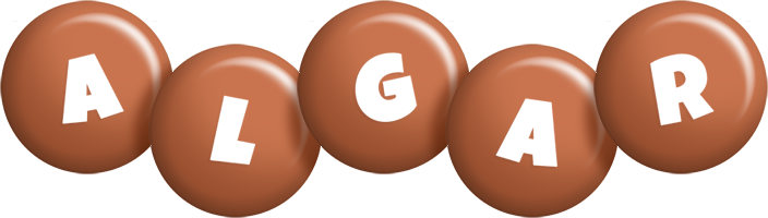 Algar candy-brown logo