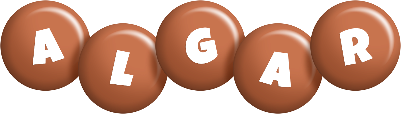 Algar candy-brown logo