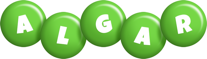 Algar candy-green logo