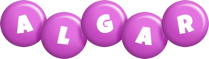 Algar candy-purple logo