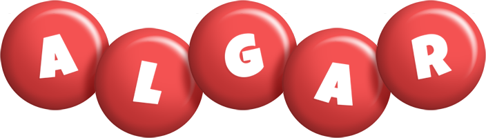 Algar candy-red logo