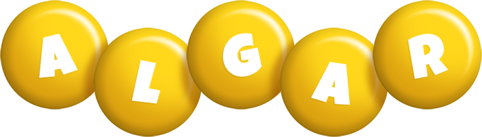 Algar candy-yellow logo