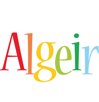 Algeir birthday logo