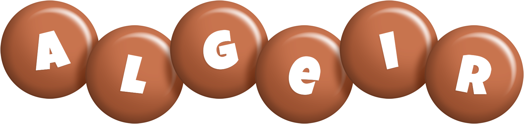 Algeir candy-brown logo