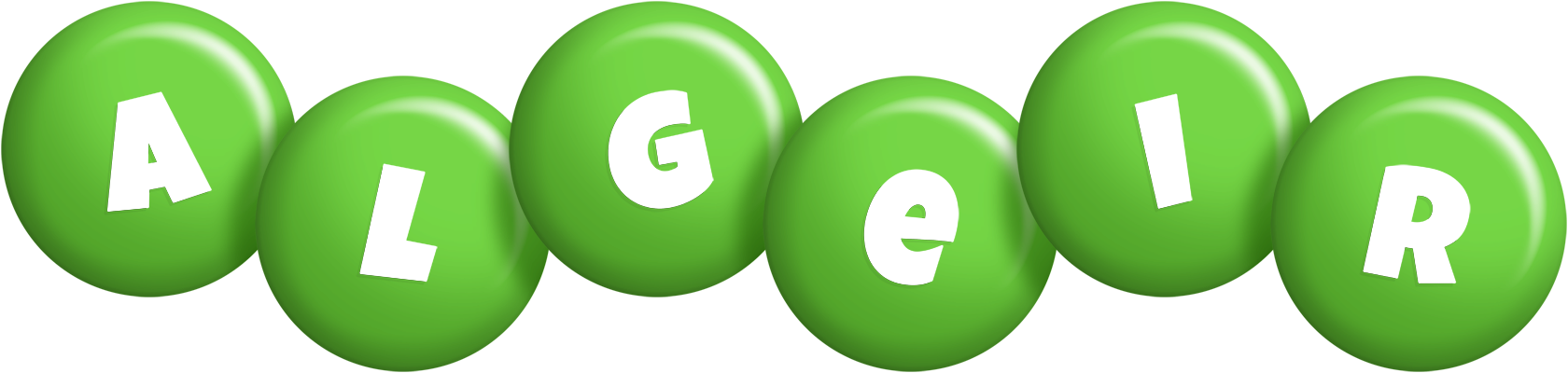 Algeir candy-green logo