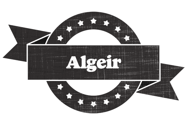 Algeir grunge logo