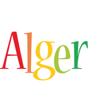 Alger birthday logo