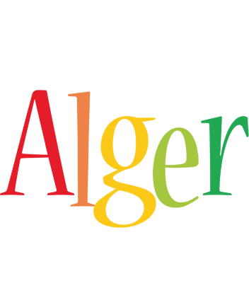 Alger birthday logo