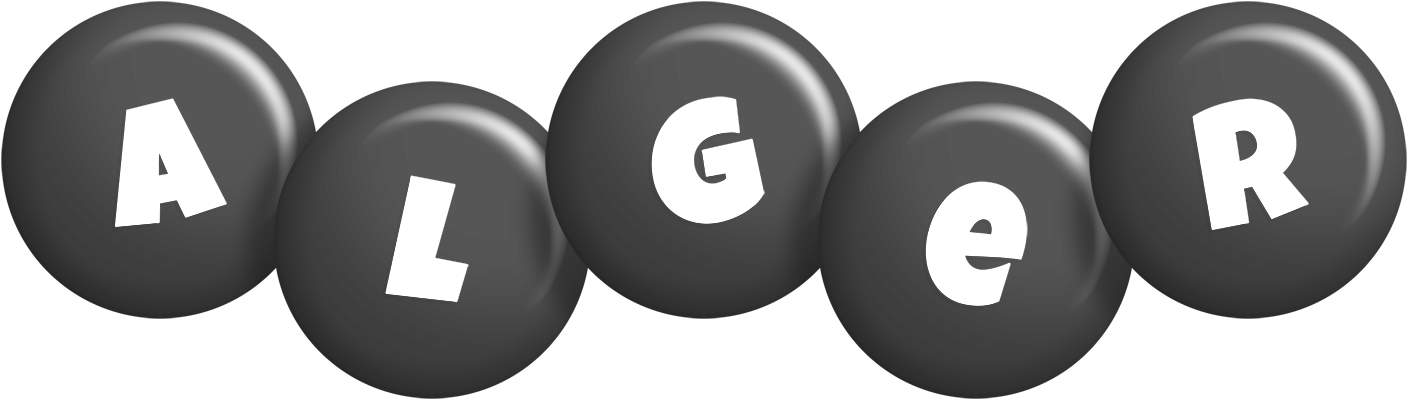 Alger candy-black logo