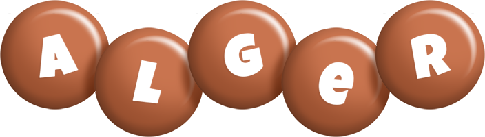 Alger candy-brown logo