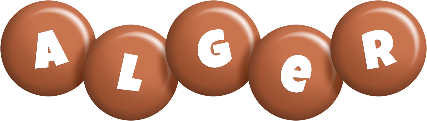 Alger candy-brown logo