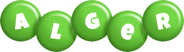 Alger candy-green logo