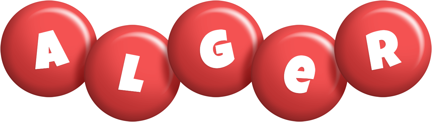 Alger candy-red logo